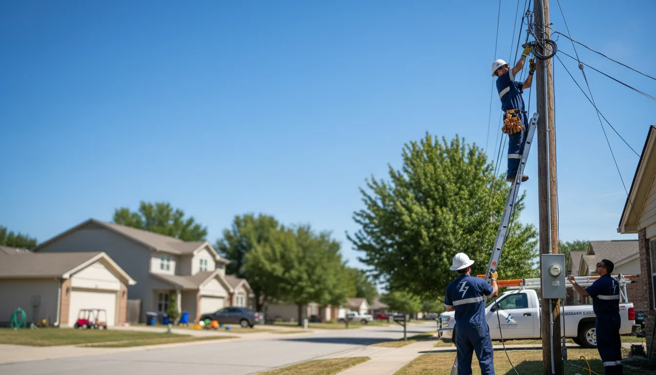 Residential electrician providing installation services in Texline, TX